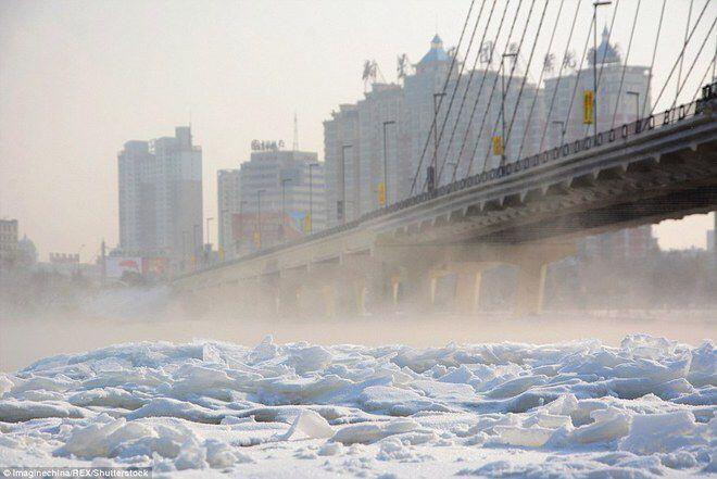 Laut Jadi Daratan Es Inilah China Saat ini &#91; Suhu Minus 47,8 C &#93;