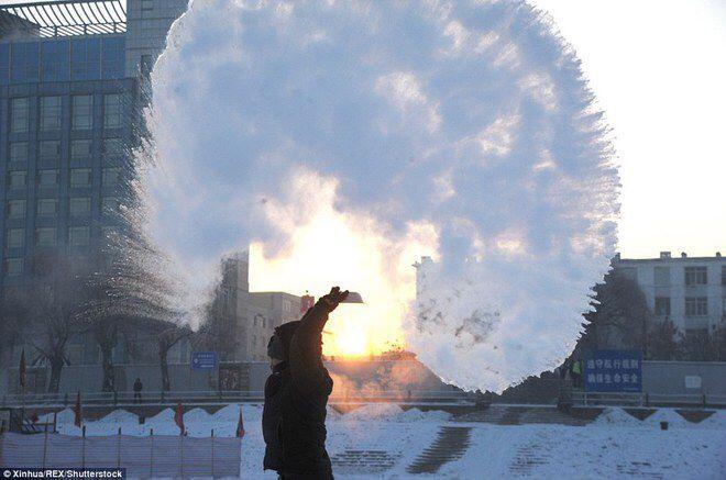 Laut Jadi Daratan Es Inilah China Saat ini &#91; Suhu Minus 47,8 C &#93;