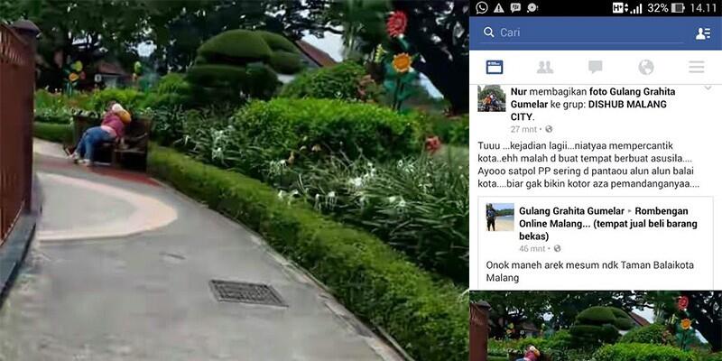 Terulang Lagi, French Kiss di Taman Tugu Malang