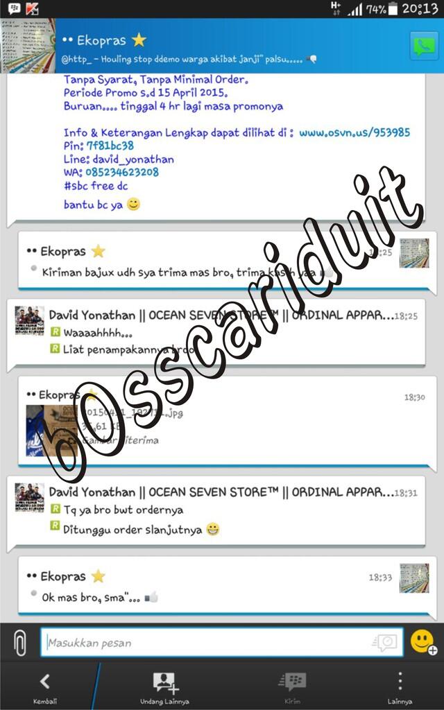 👍👍Feedback &amp; Testimoni by Agan b0sscariduit 👍👍