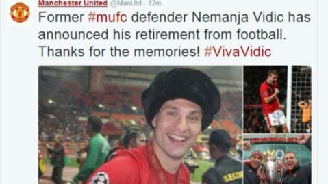 Nemanja Vidic, Bek Legenda Man United Resmi Pensiun