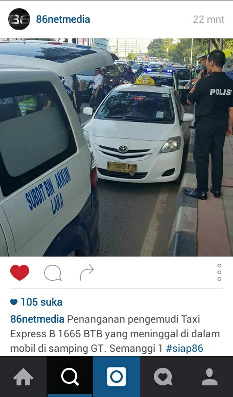 Meninggal dunia saat mencari nafkah