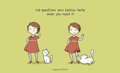 Gambar Ilustrasi Lucu Ini Cuma Dipahami Kamu Yang Pelihara Kucing &#91;Full Pict&#93;