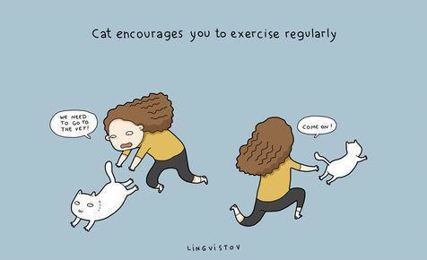 Gambar Ilustrasi Lucu Ini Cuma Dipahami Kamu Yang Pelihara Kucing &#91;Full Pict&#93;