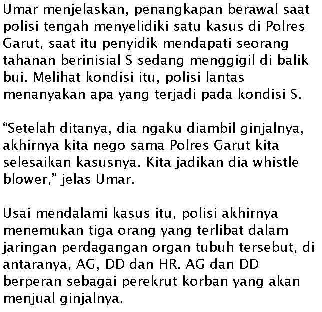 Fakta mengerikan sindikat penjual ginjal di Indonesia