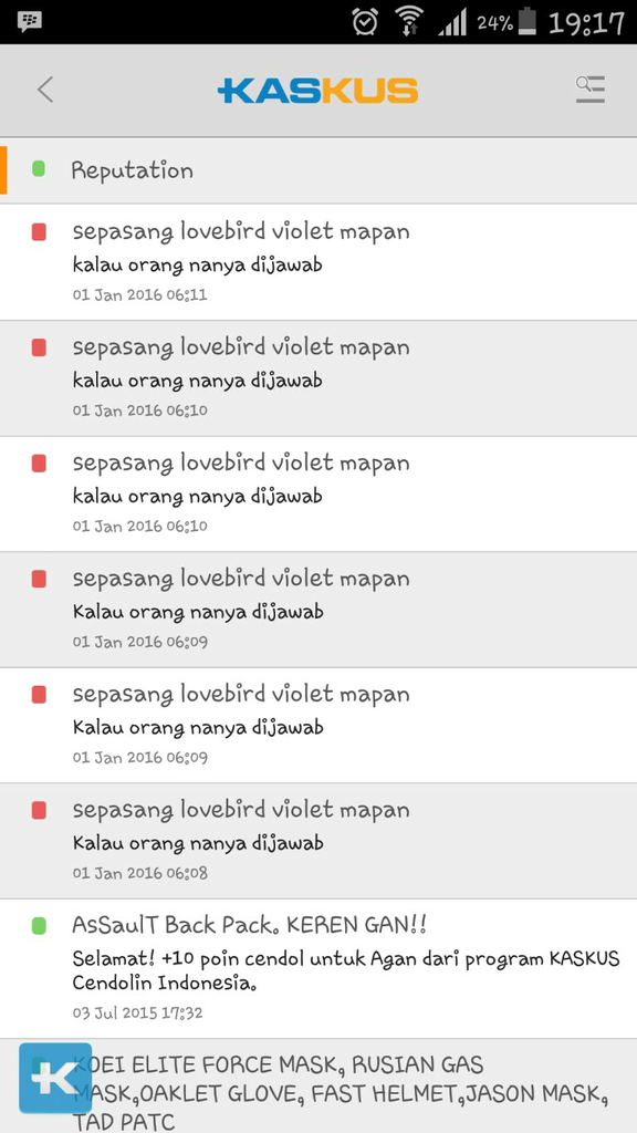 sepasang lovebird violet mapan