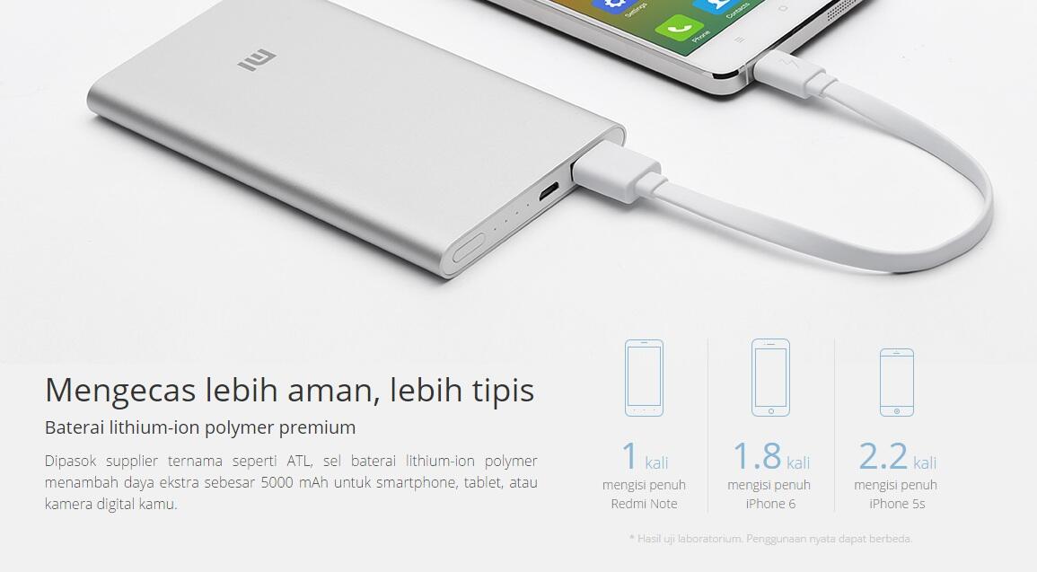 DISTRIBUTOR POWERBANK ORIGINAL XIAOMI 100% 5.000 MAH & POWER BANK XIAO MI 16.000 MAH
