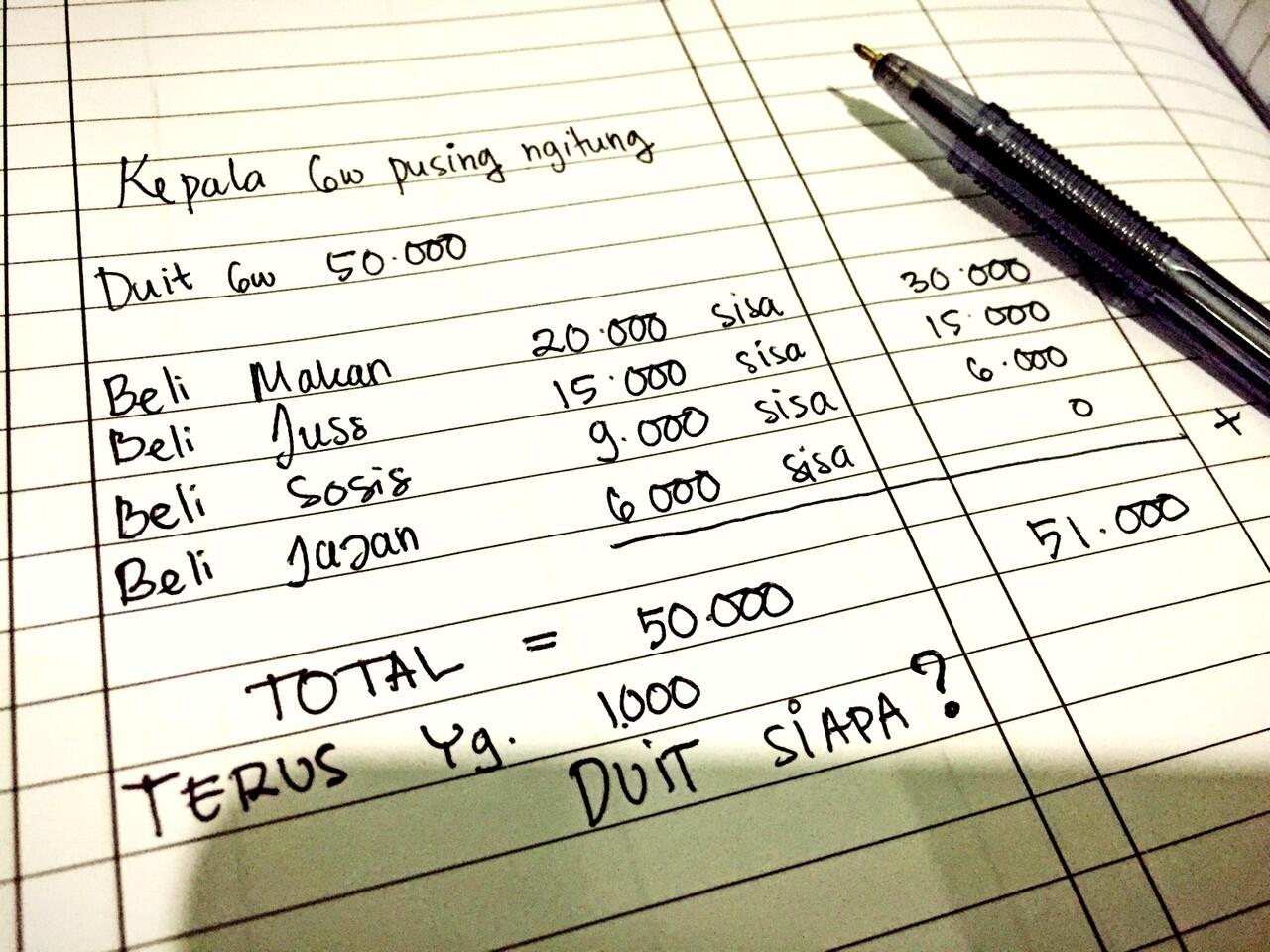 duit 50rb tp ga bisa ngitungnya agan bisa?