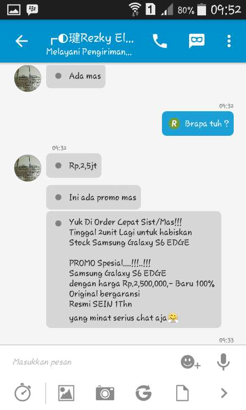 Penawaran harga yang tak masuk akal !!!