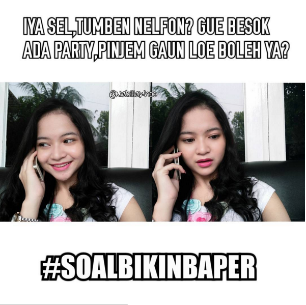 Kumpulan Meme #SoalBikinBaper Yang Pastinya Bikin Baper!