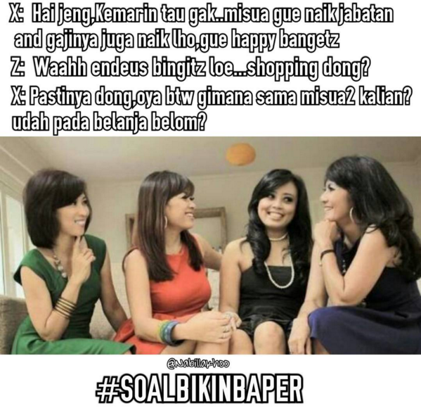 Kumpulan Meme #SoalBikinBaper Yang Pastinya Bikin Baper!