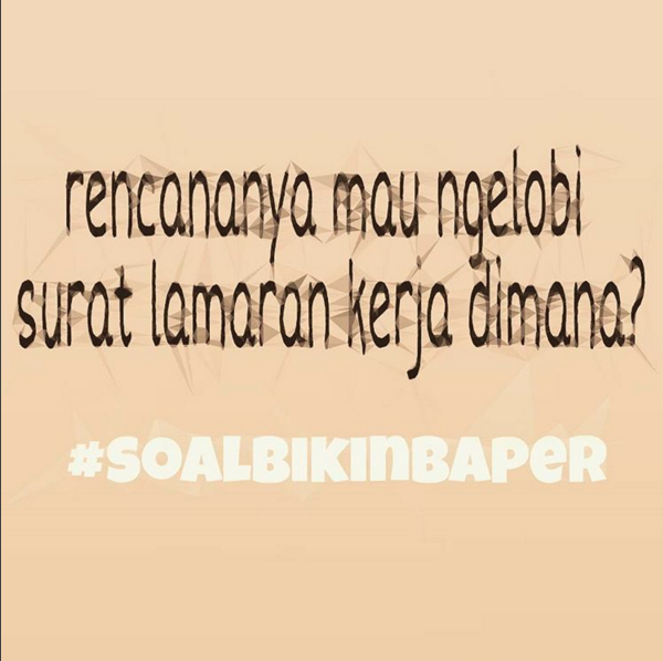 Kumpulan Meme #SoalBikinBaper Yang Pastinya Bikin Baper!