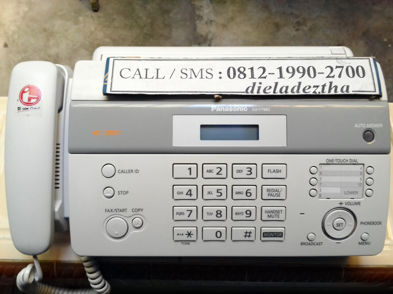 Mesin Fax Second Panasonic KX-FT983CX kondisi mulus -- AUTO CUTTER