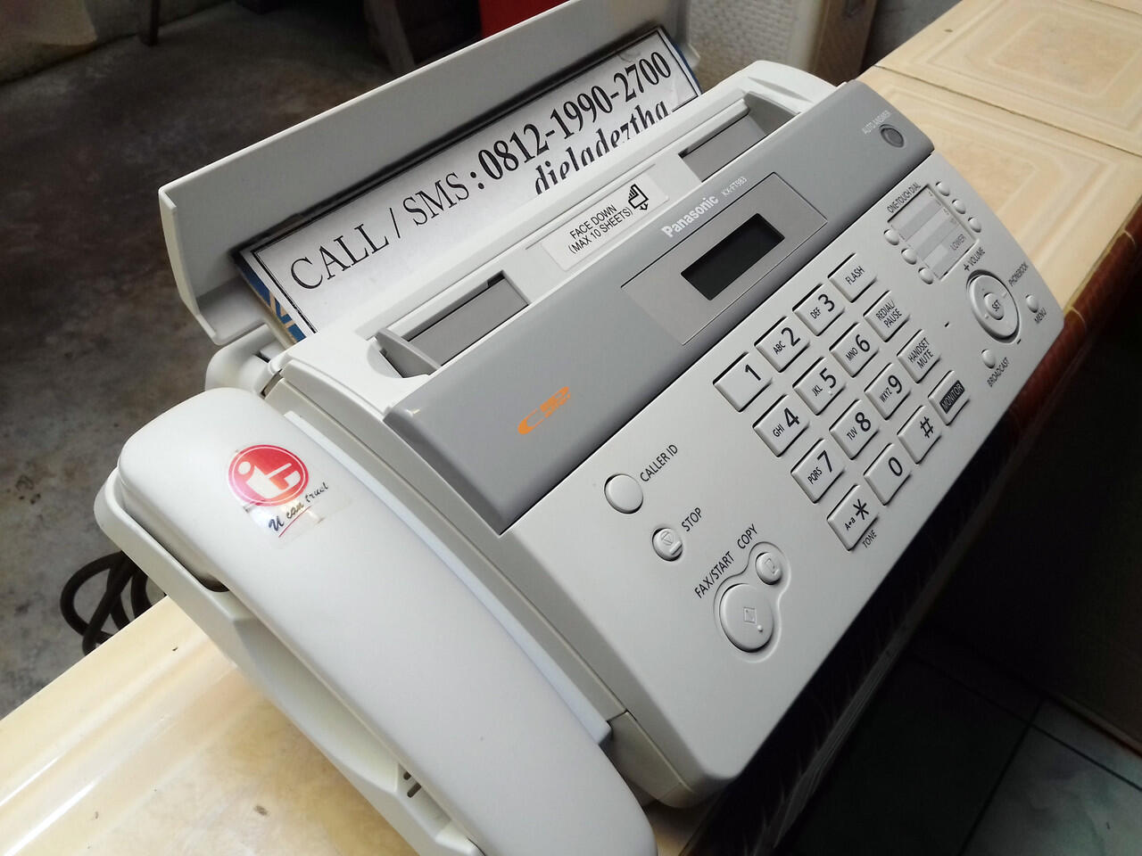 Mesin Fax Second Panasonic KX-FT983CX kondisi mulus -- AUTO CUTTER