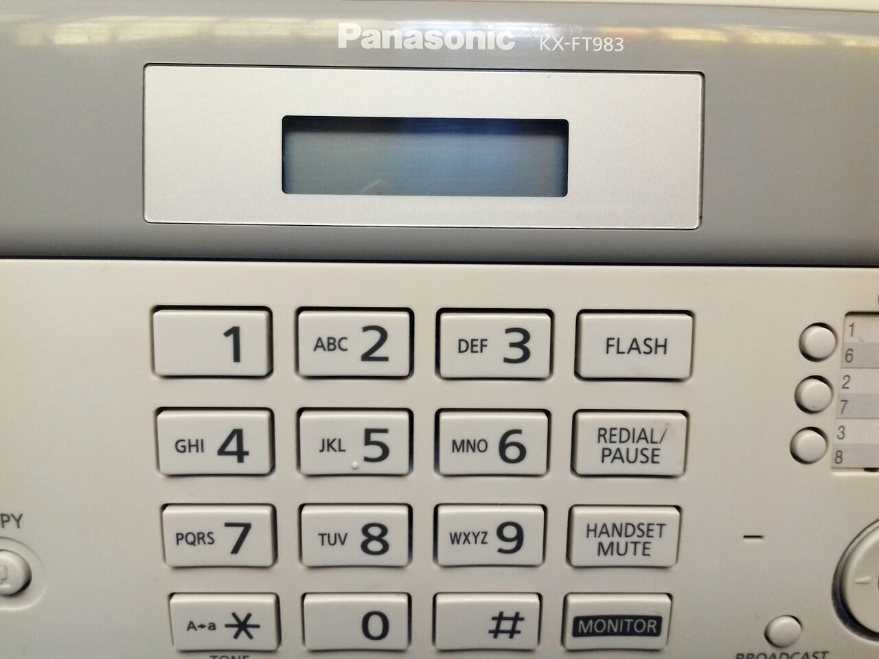 Mesin Fax Second Panasonic KX-FT983CX kondisi mulus -- AUTO CUTTER
