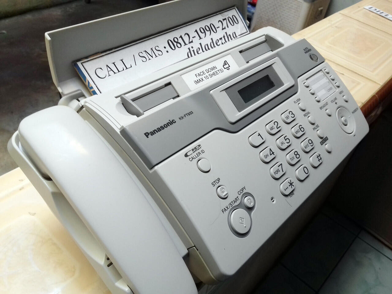 Mesin Fax Panasonic KX-FT933CX Thermal Paper + AUTO CUTTER Faximile