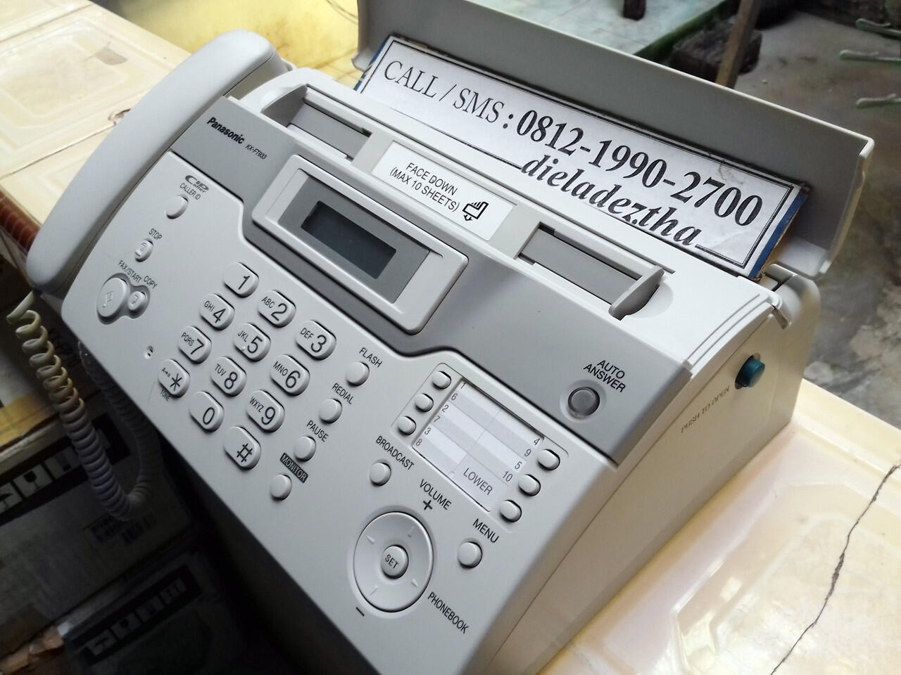 Mesin Fax Panasonic KX-FT933CX Thermal Paper + AUTO CUTTER Faximile