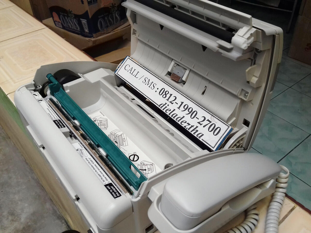 Mesin Fax Panasonic KX-FT933CX Thermal Paper + AUTO CUTTER Faximile