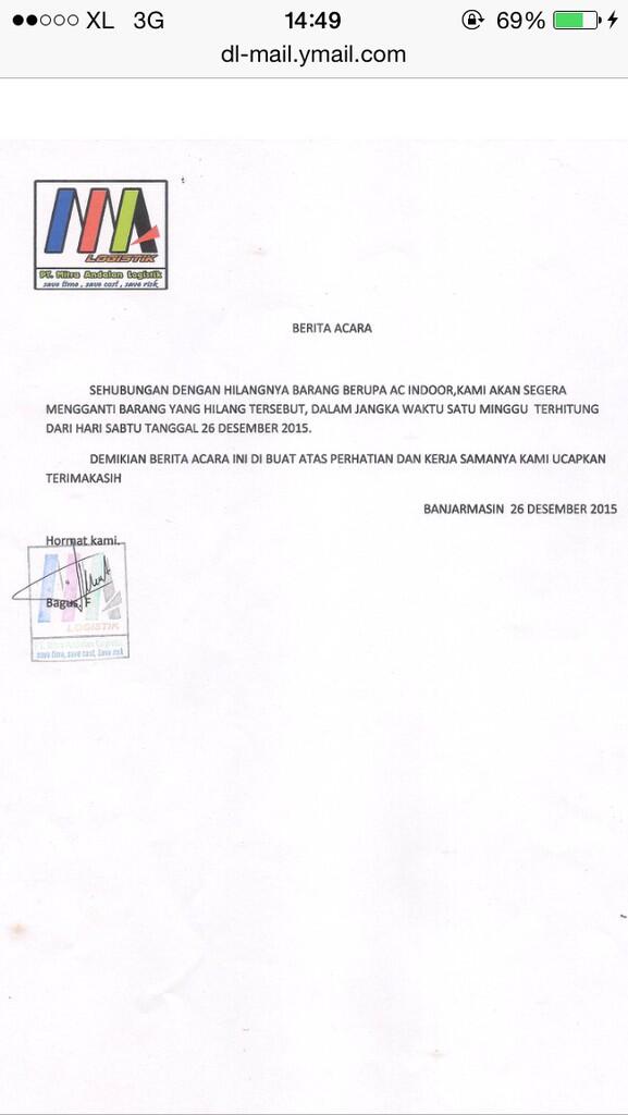 Silahkan gunakan jasa pengiriman STAR CARGO jika ingin barang anda hilang!