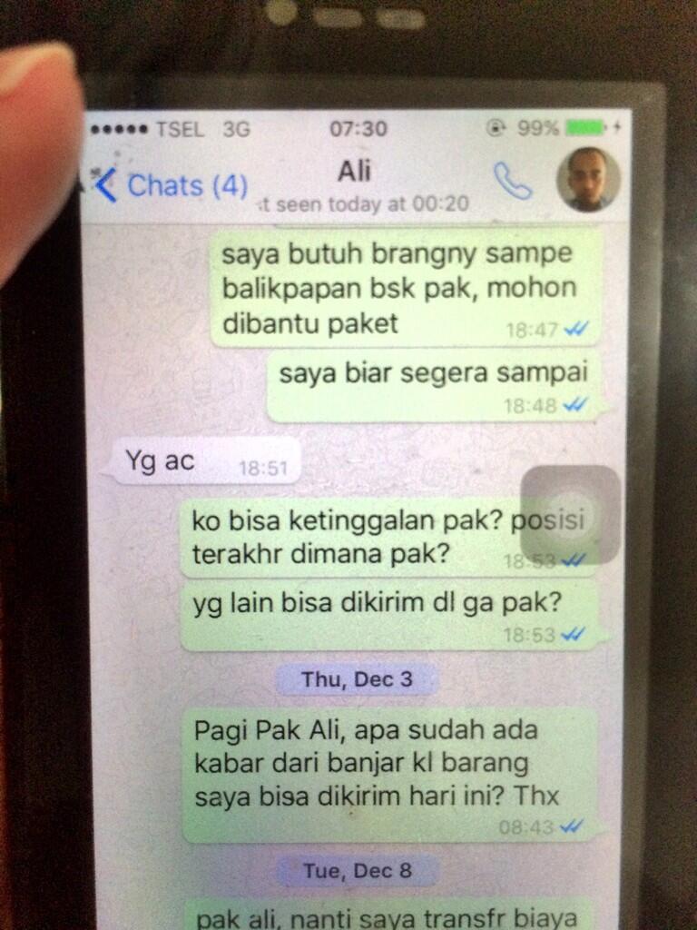 Silahkan gunakan jasa pengiriman STAR CARGO jika ingin barang anda hilang!