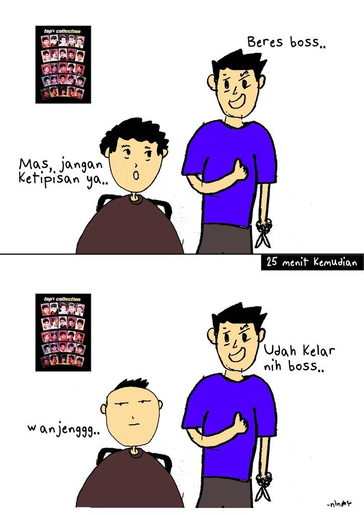 Agan Pernah Ngalamin Kejadian Ini Waktu Potong Rambut? 