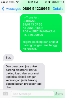 Penipuan oleh ADE ALERIC FAMEAKAN. Ada yang bisa bantu?