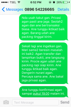 Penipuan oleh ADE ALERIC FAMEAKAN. Ada yang bisa bantu?