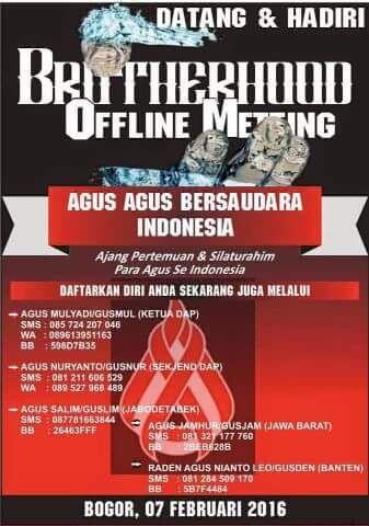 ~Brotherhood of "AGUS" di Indonesia~