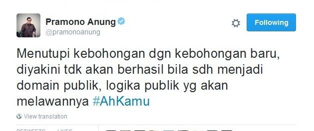 Seskab Pramono Anung Sindir Jokowi yang Suka Bohong di Twitter?
