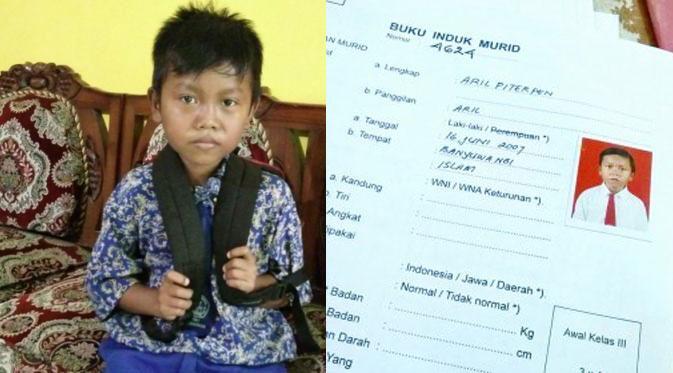 Dinamai Aril Piterpen, Bocah Ini Minta Ganti Nama...