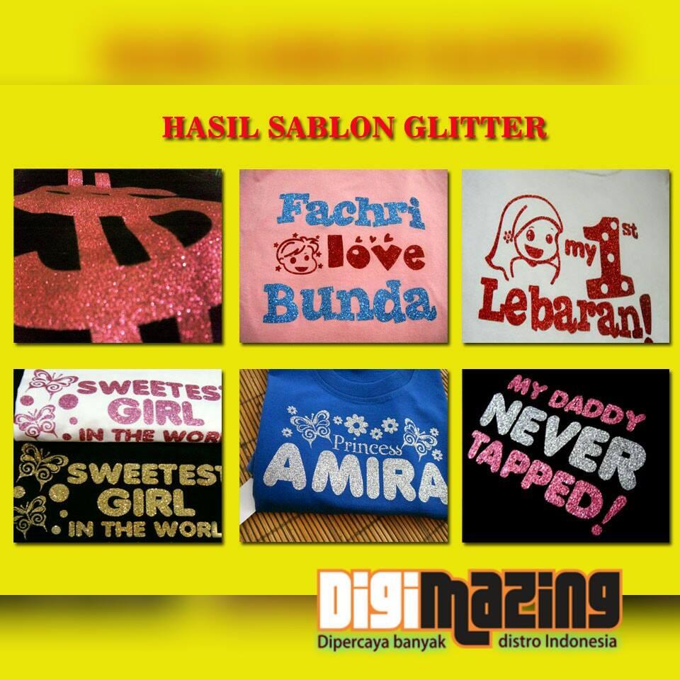 Sablon Jenis GLitter