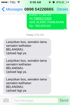 Penipuan oleh ADE ALERIC FAMEAKAN. Ada yang bisa bantu?