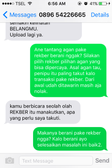 Penipuan oleh ADE ALERIC FAMEAKAN. Ada yang bisa bantu?