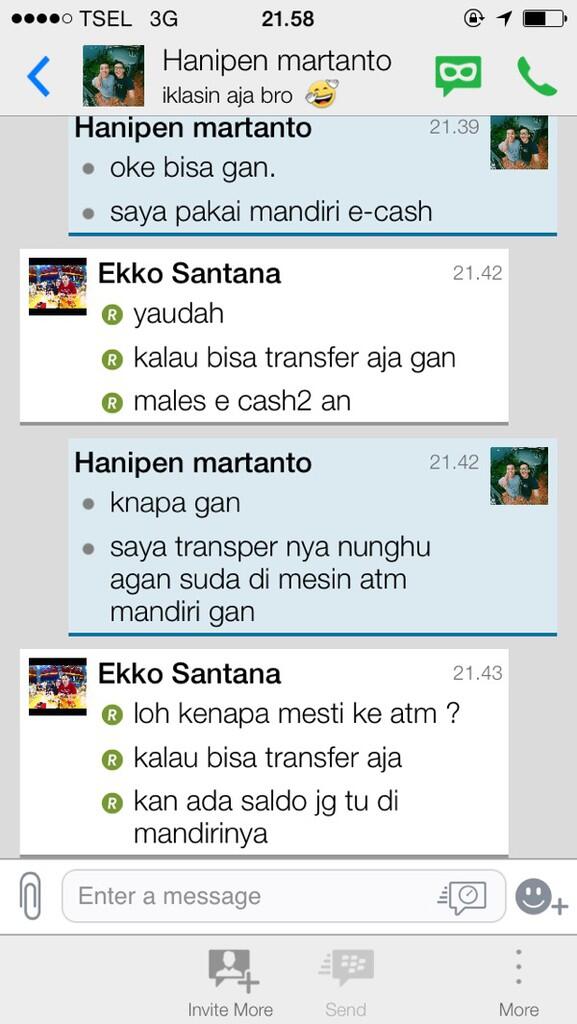 E-CASH menggodai saya gan
