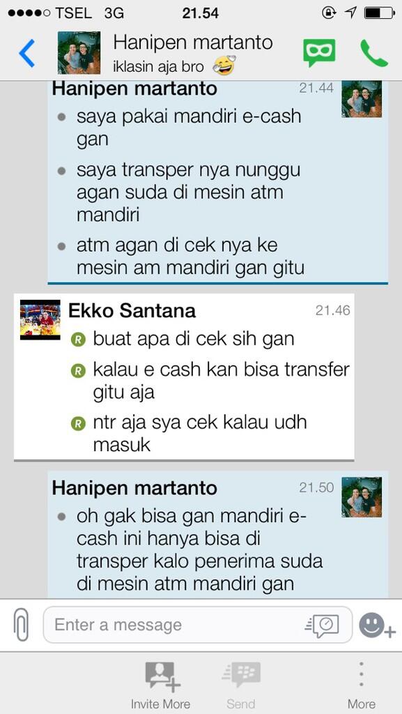 E-CASH menggodai saya gan