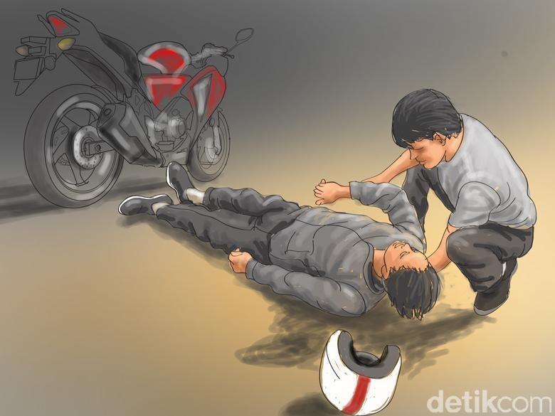 Jatuh Gara-gara Jalan Berlubang, Penumpang Motor Tewas Terlindas Fuso di Subang