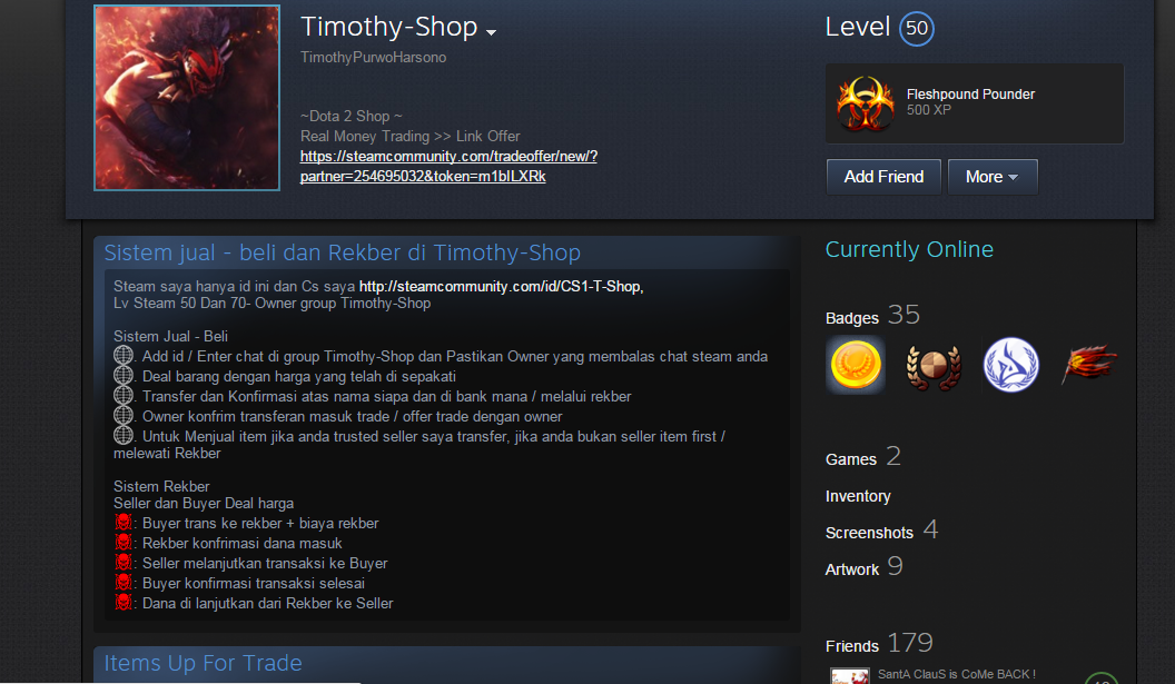 PENIPUAN MIDDLEMAN ATAS NAMA TIMOTHY DOTA 2