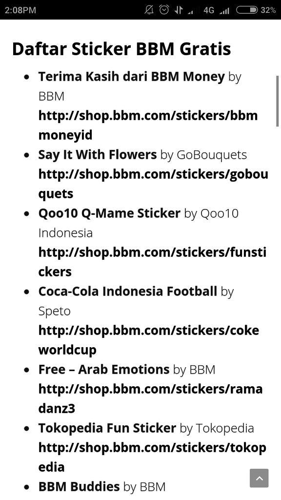 Bagi-bagi cara dapetin sticker gratis di bbm gan:D
