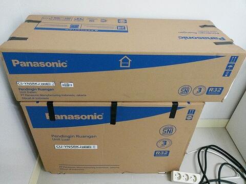 AC Panasonic murah 1/2 PK C5-YN5RKJ, Baru Belum Dipakai, Hadiah dari bank(nego waras)