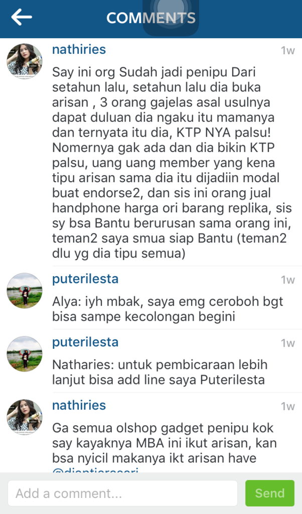 MODUS PENIPUAN ARISAN IPHONE INSTAGRAM @KITTYGADGET