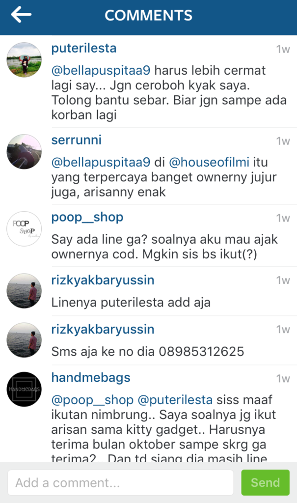 MODUS PENIPUAN ARISAN IPHONE INSTAGRAM @KITTYGADGET