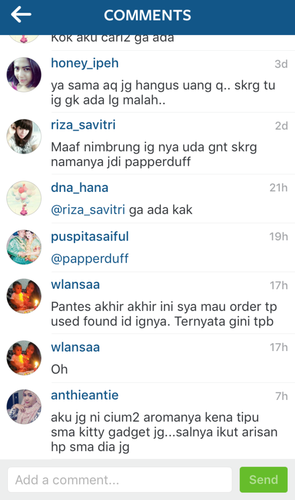 MODUS PENIPUAN ARISAN IPHONE INSTAGRAM @KITTYGADGET