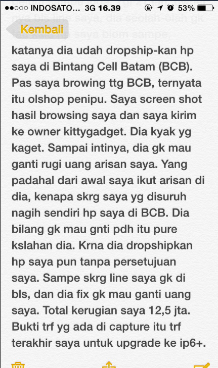 MODUS PENIPUAN ARISAN IPHONE INSTAGRAM @KITTYGADGET