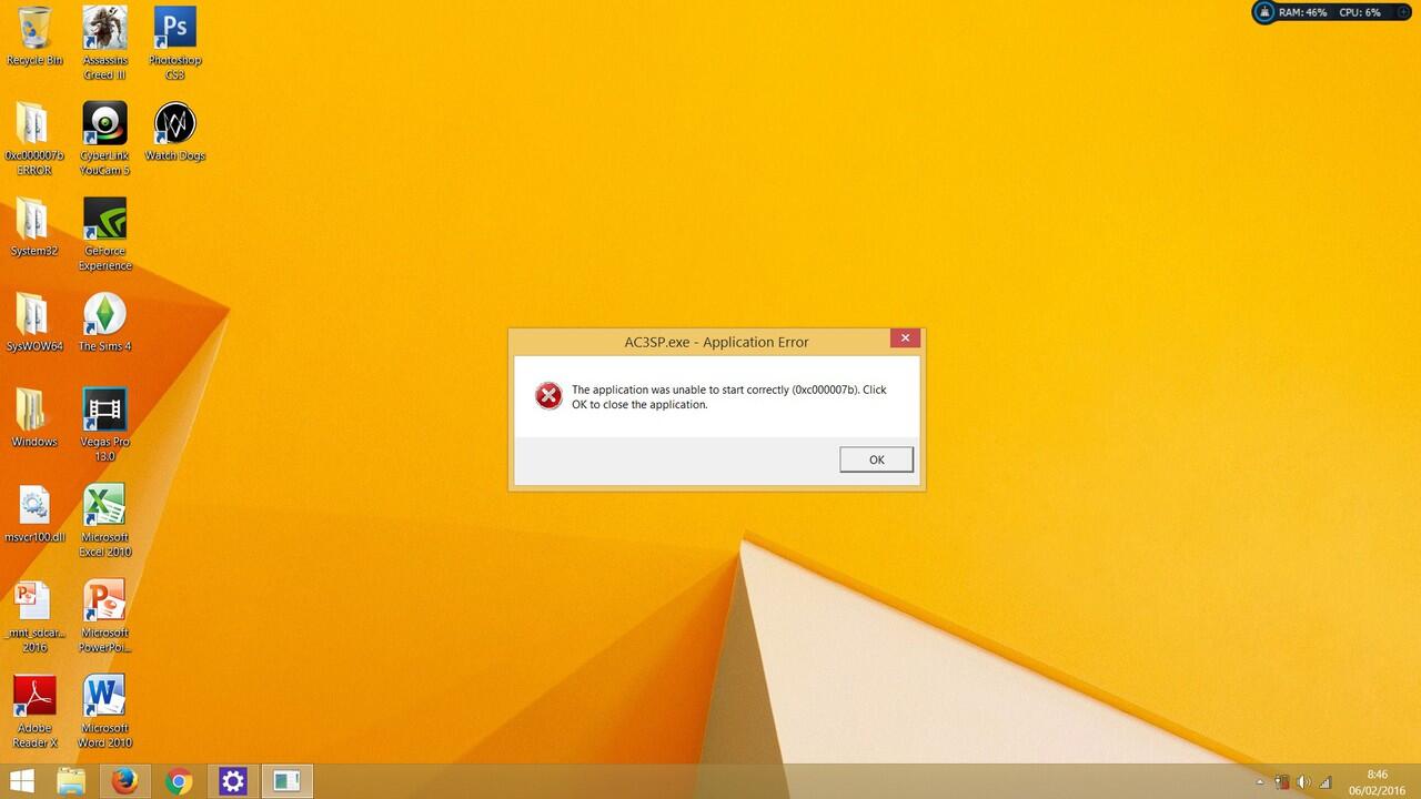 [HELP!] Error 0xc000007b, kok ga bisa-bisa yah?