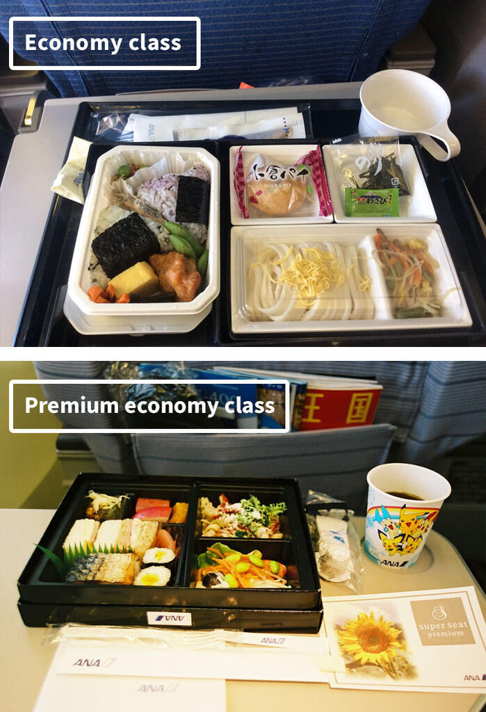 Bedanya Makanan Economy Vs. First Class dari berbagai perusahaan penerbangan