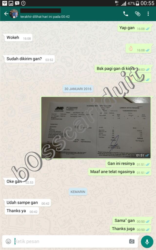 👍👍Feedback &amp; Testimoni by Agan b0sscariduit 👍👍