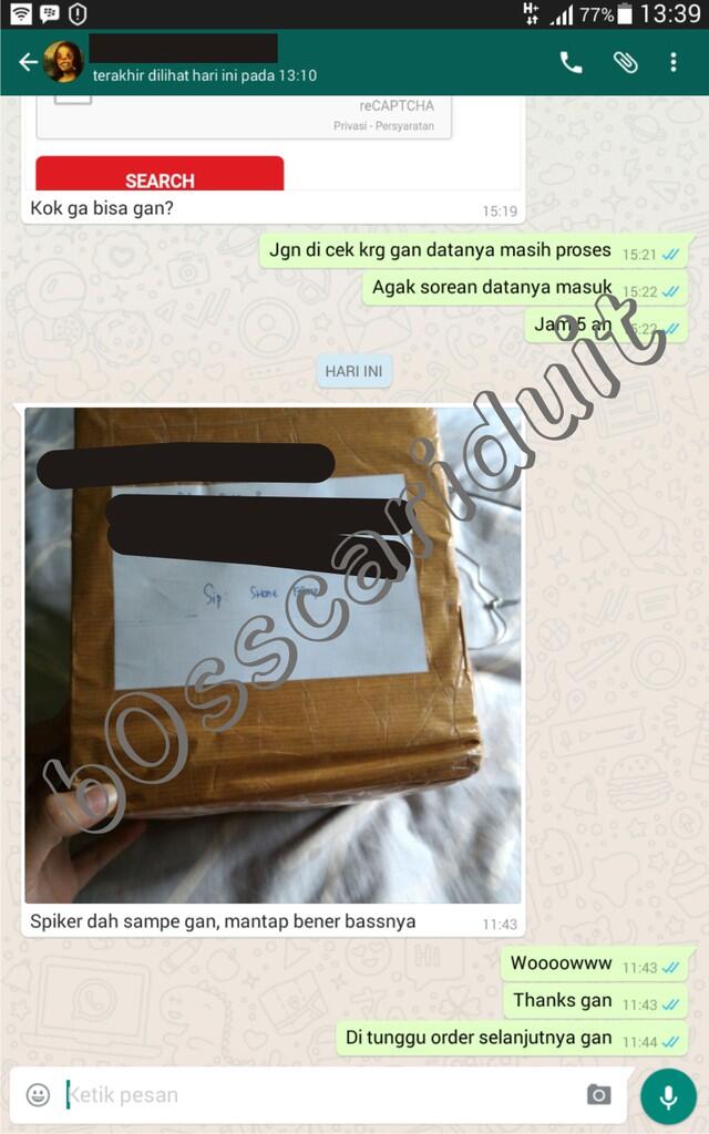 👍👍Feedback &amp; Testimoni by Agan b0sscariduit 👍👍