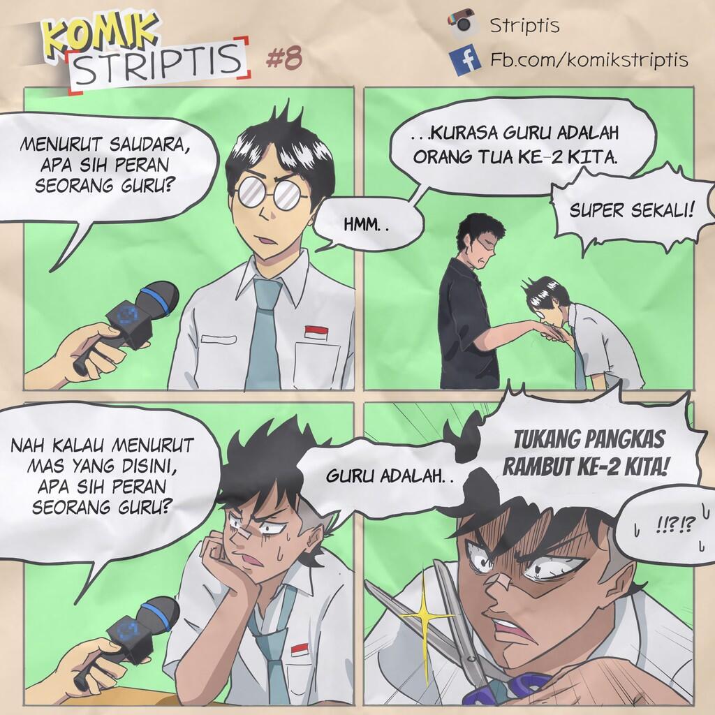 Komik STRIPTIS | Kocaknya masa SMA