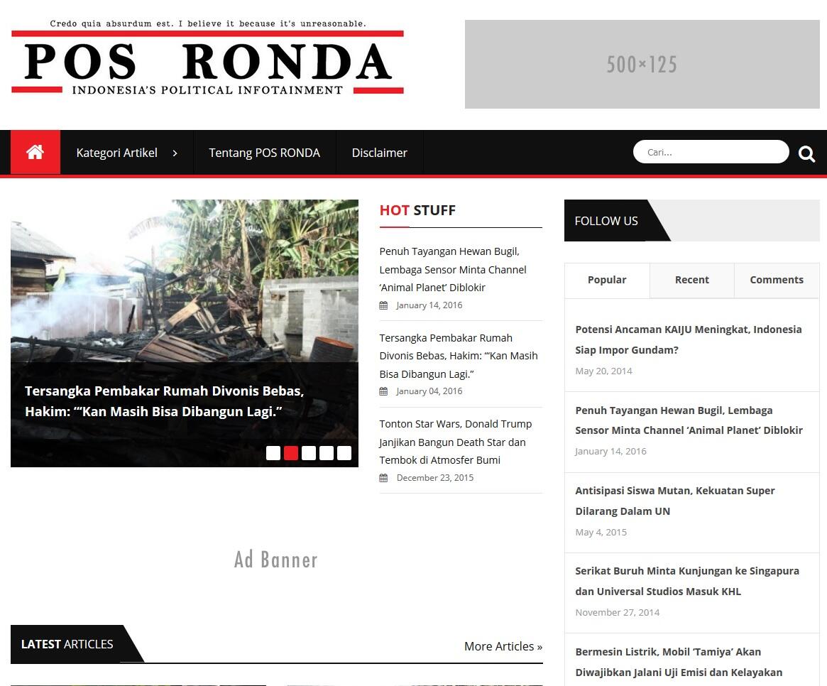 Pos Ronda VS Tolololpedia, Pilih Mana ?