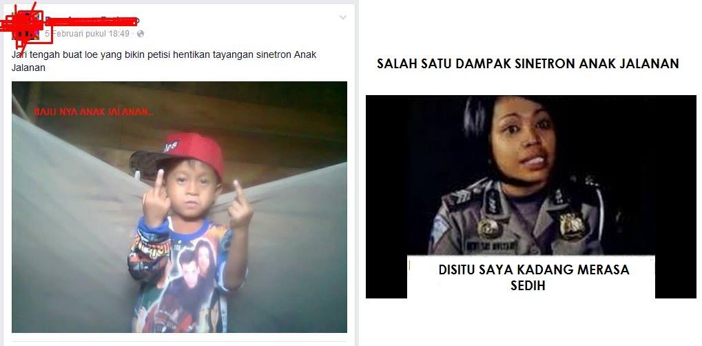 KUMPULAN MEME SERUKAN HENTIKAN SINETRON ANAK JALANAN